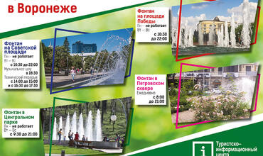 График работы фонтанов в Воронеже